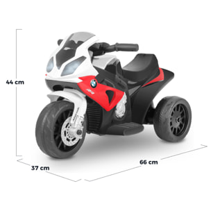 Moto eléctrica niños BMW S1000 RR triciclo infantil 6V +18 meses