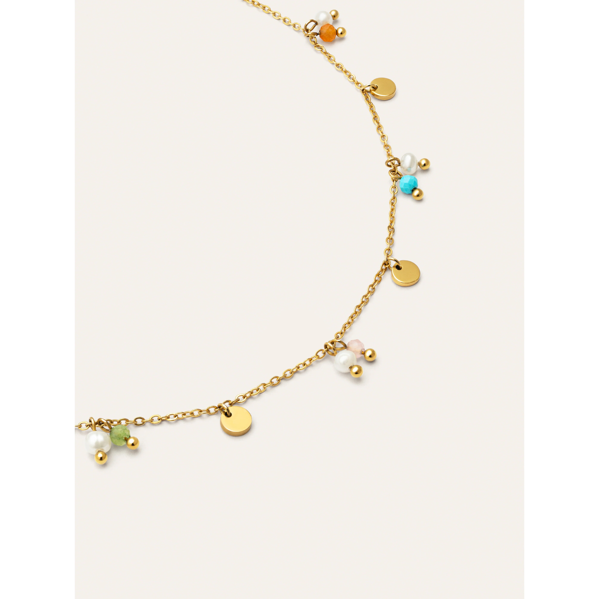 Collar Shamira Acero Baño Oro