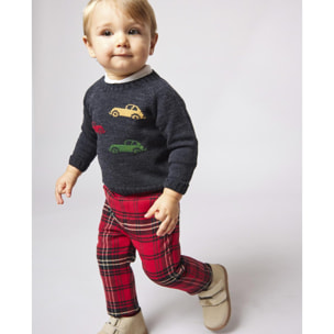 Pantalón cuadros rojo