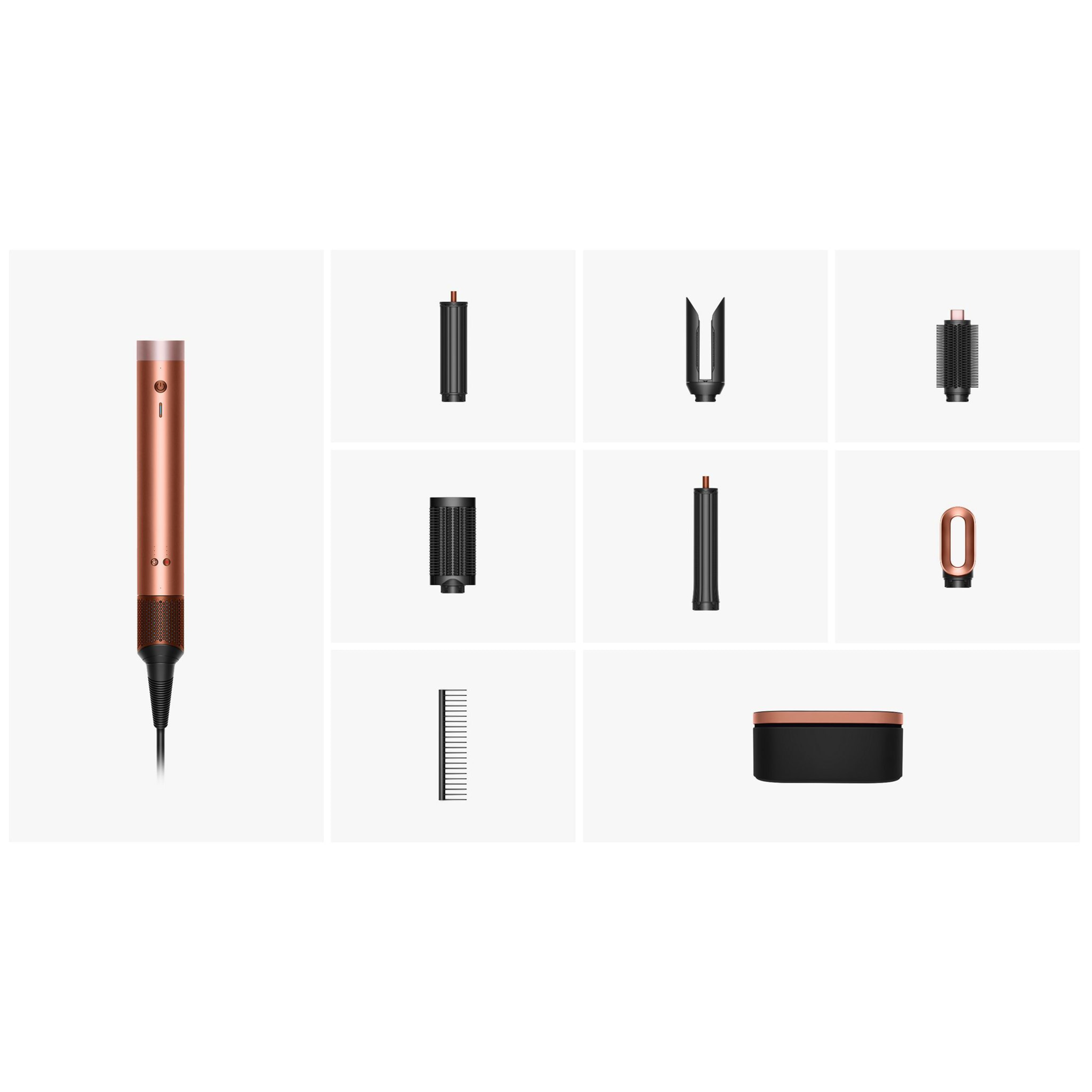 Multi-styler et Sèche-cheveux Dyson Airwrap Co-anda2x™ - cheveux raides à ondulés (Soie Ambrée)