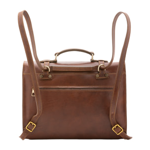 Zaino  unisex In Vera pelle Made in Italy 37x28x9 cm