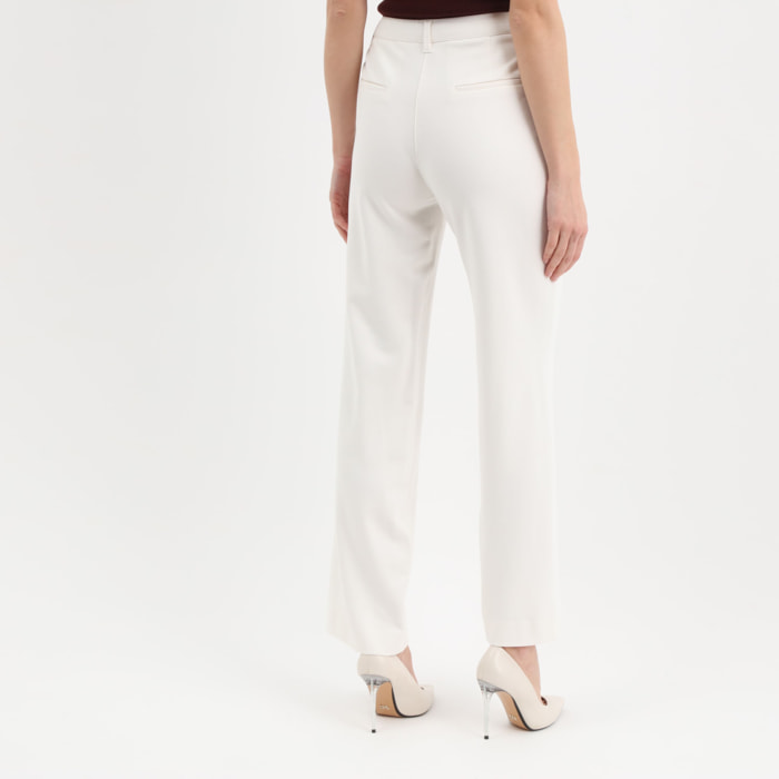 Pantalon Zoe - coupe regular - blanc