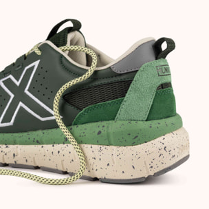 MUNICH KAVA 31 Zapatilla Deportiva de Estilo Urbano Verde Oscuro