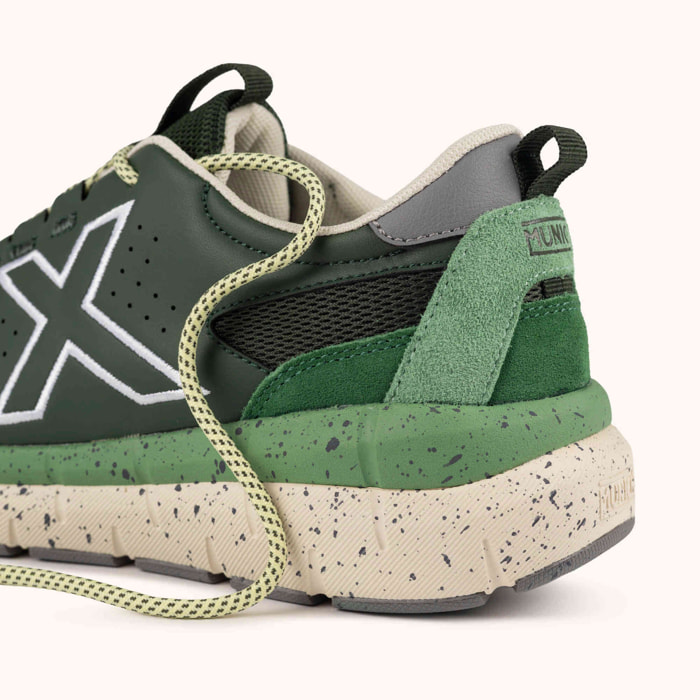 MUNICH KAVA 31 Zapatilla Deportiva de Estilo Urbano Verde Oscuro