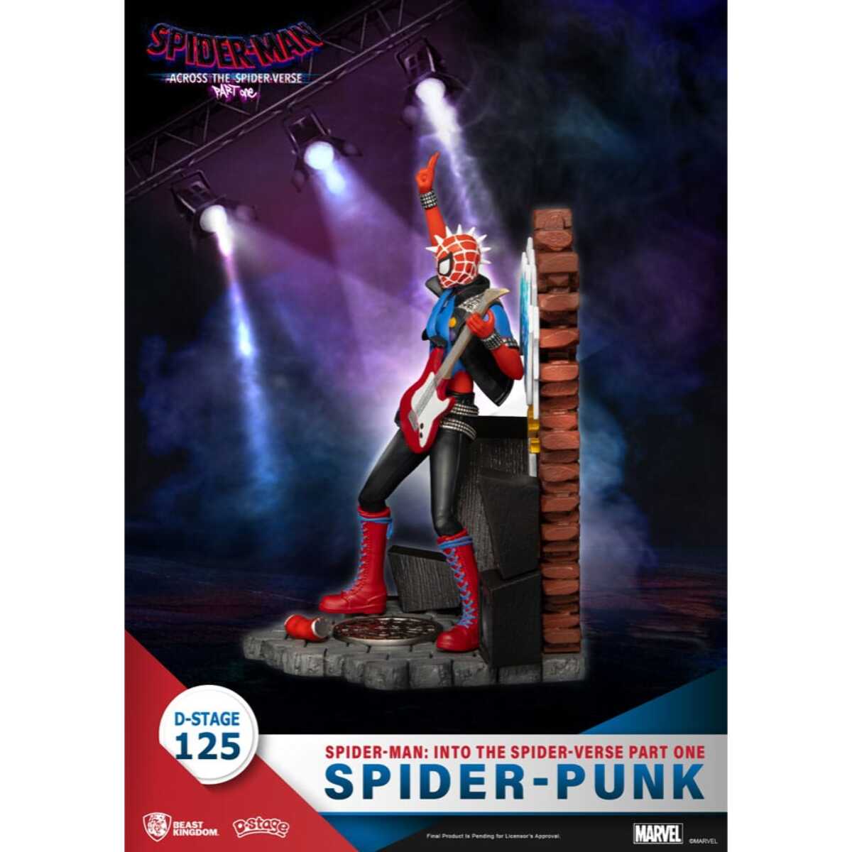 Marvel D-Stage PVC Diorama Spider-Man: Across The Spider-Verse Part One-Spider-Punk 15 Cm Beast Kingdom Toys