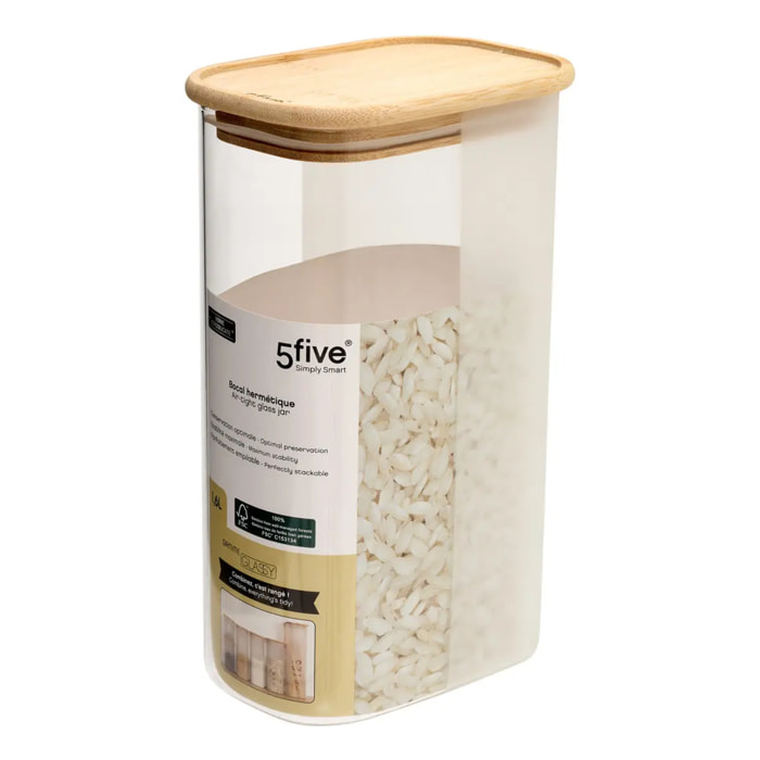 Boîte de conservation riz Glassy 1,6L en verre