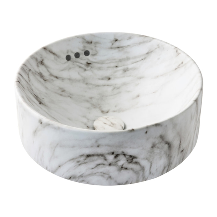 Vasque ronde à poser Vox effet marbre envoutant