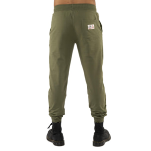 Pantalón de deporte de invierno para hombre con puño y gran logo 'Basic'