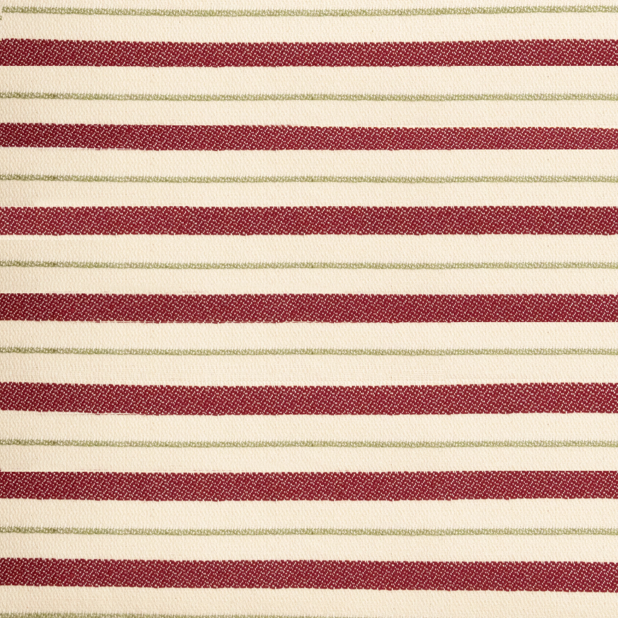 Housse de coussin jacquard 45x45 cm Rayures Cerises