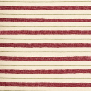 Housse de coussin jacquard 45x45 cm Rayures Cerises