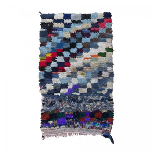 Authentique tapis berbère fait main en tissu recyclé GASE
