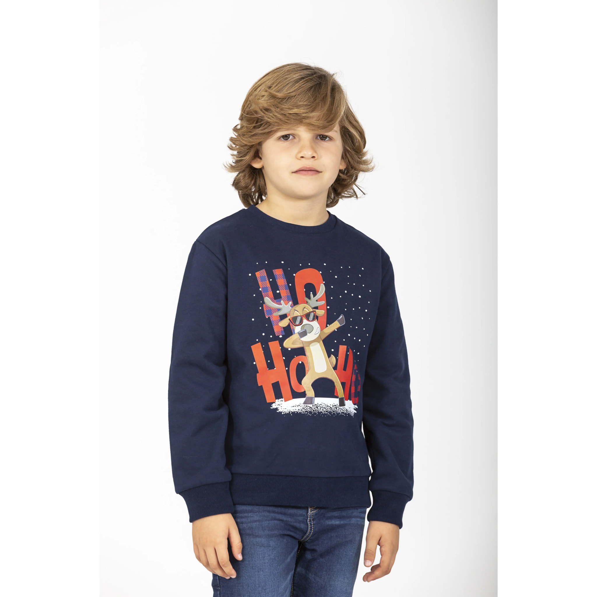 Sudadera de niño marino Deer Noel