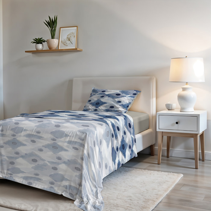 COMPLETO LETTO FASHION, 100% Microfibra, No Stiro - CALYPSO