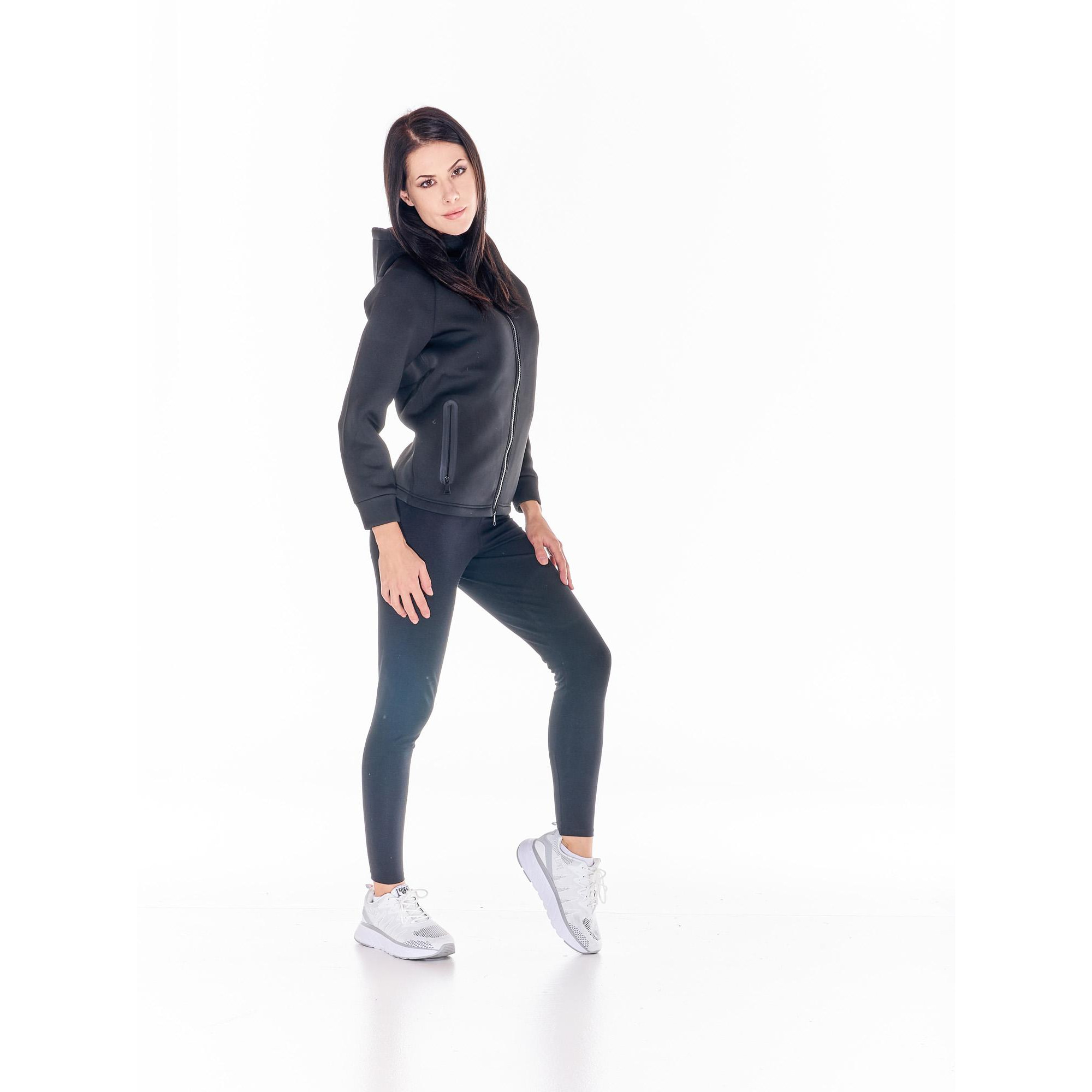 Sudadera básica de mujer de neopreno con capucha