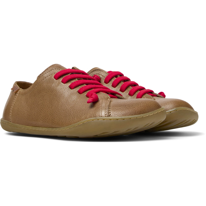 Zapatillas - CAMPER Peu Cami - Marron - Cuero liso