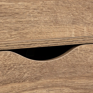 Tour 3 portes à roulettes Effet bois