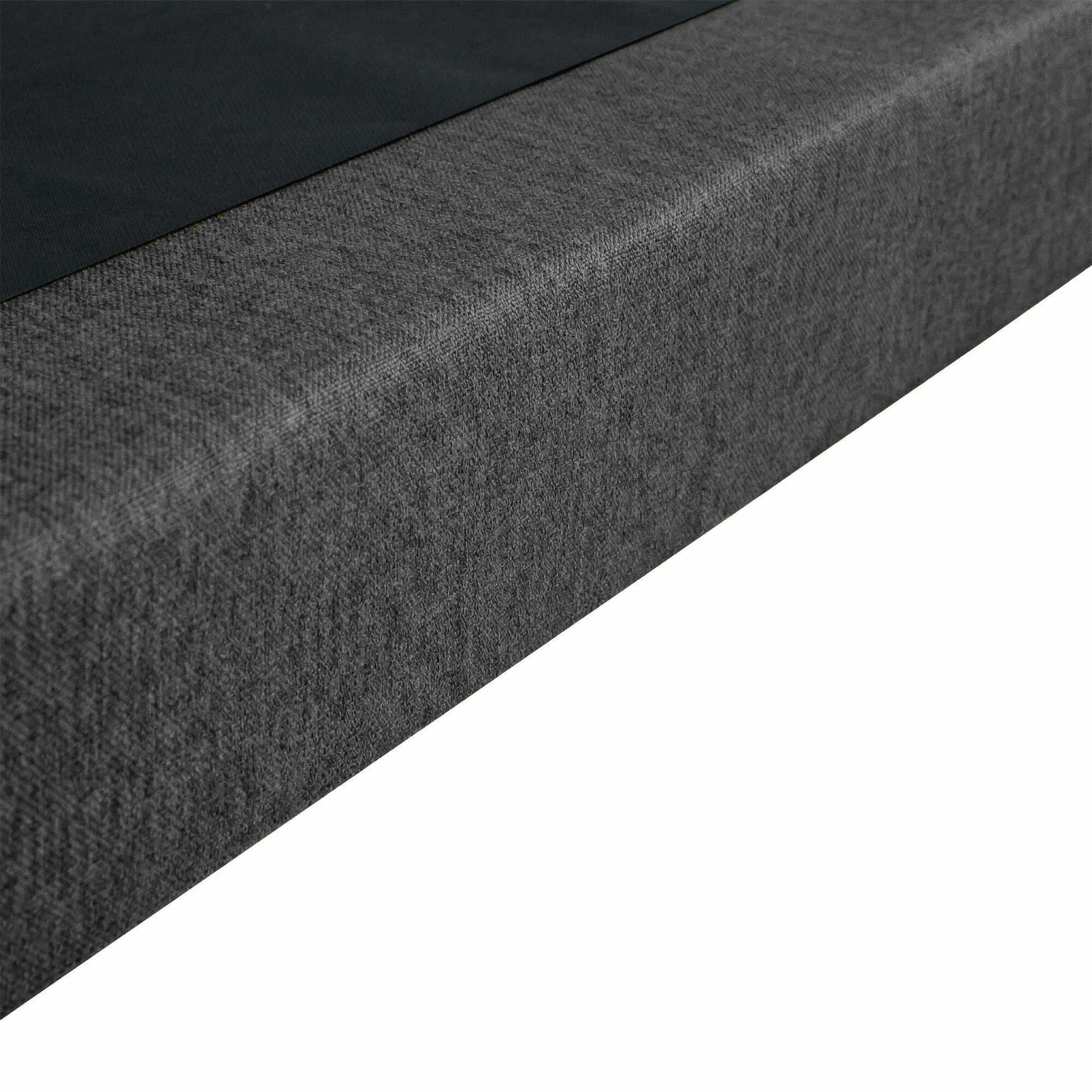 Sommier tapissier à lattes fixes gris, couchage ferme, soutien optimal