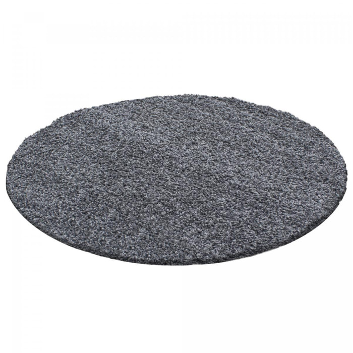 Tapis poils longs shaggy tissé motif uni ZASIVE