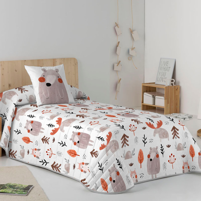 Icehome - Colcha Bouti Estampada - 100% Algodón - 70 gr/m² - Wild Forest