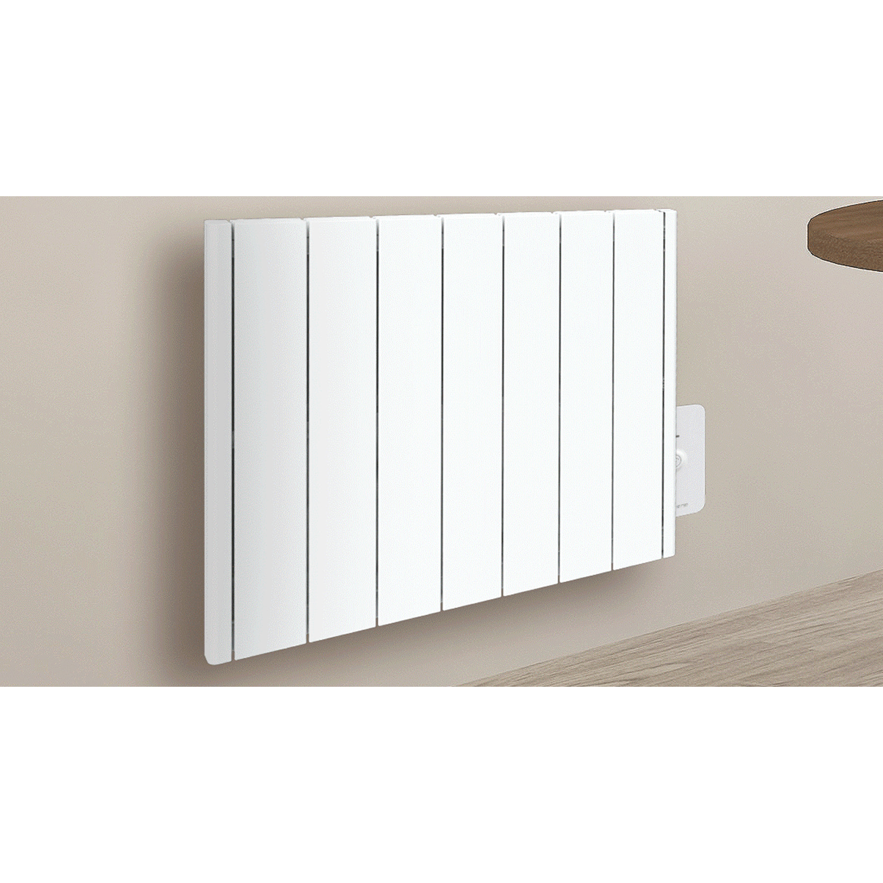 Radiateur électrique LCD céramique blanc 1500W connecté