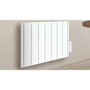 Radiateur électrique LCD céramique blanc 1500W connecté