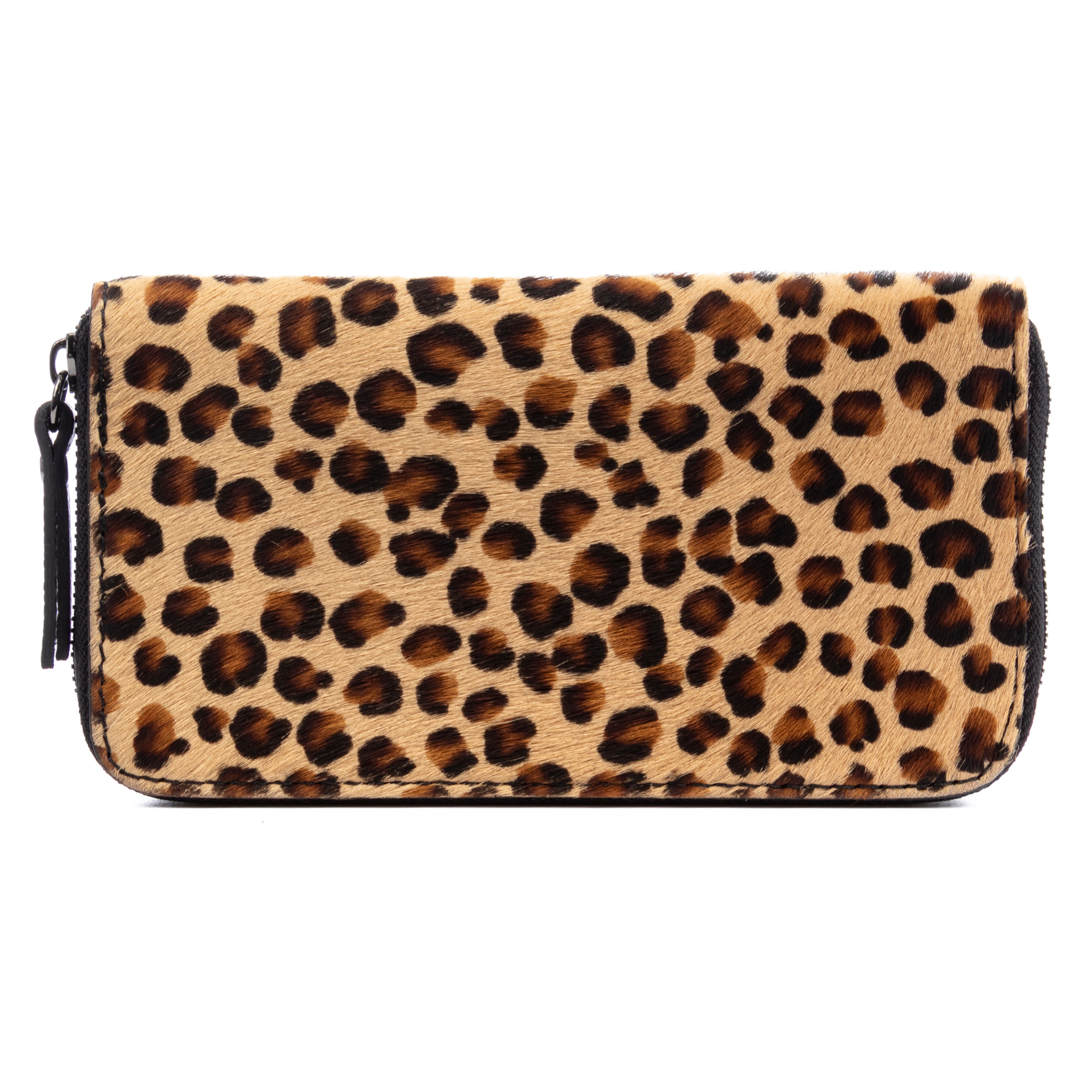 Stella cartera mujer. Piel auténtica Cavallino Leopardo pq.