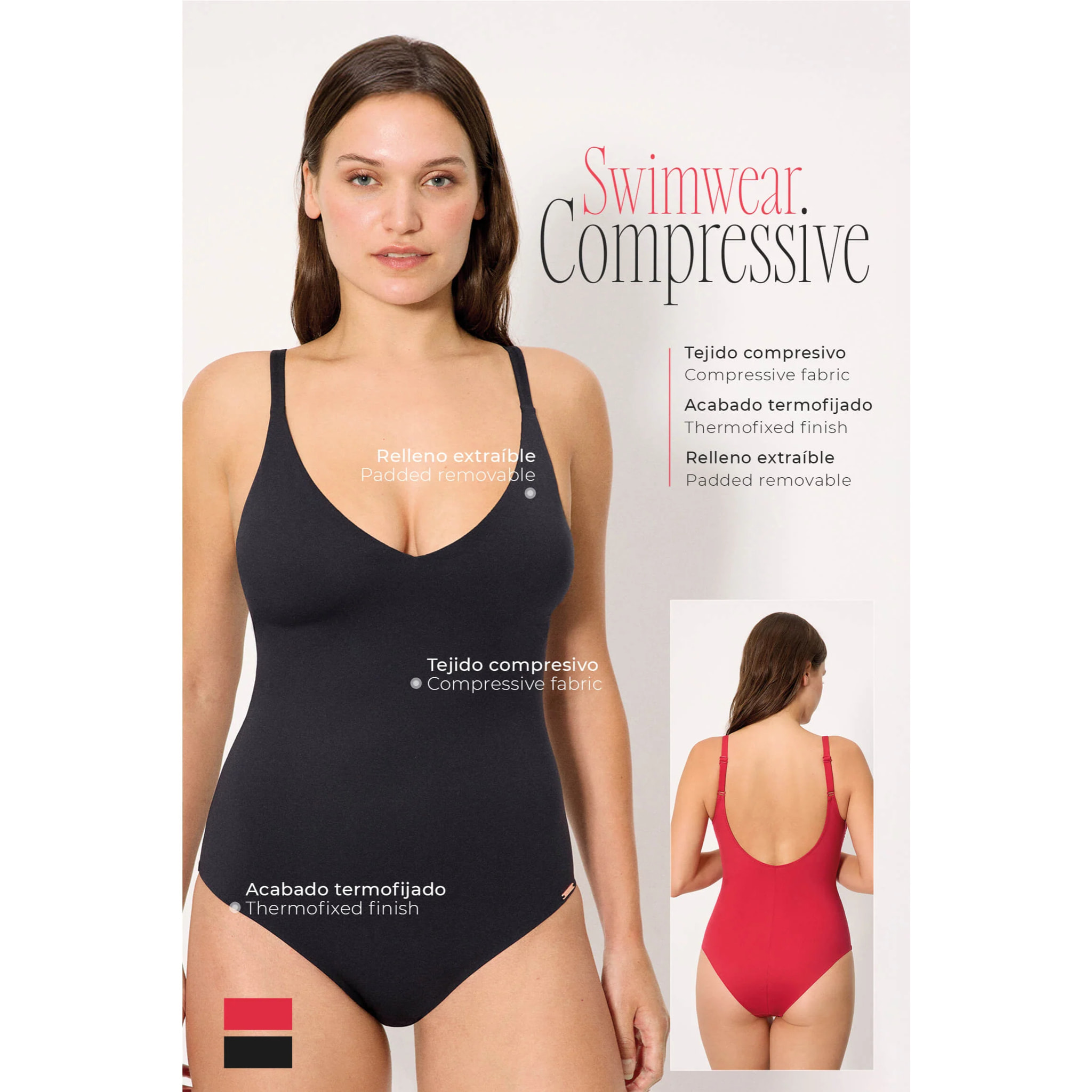 Costume da donna modellante Rosso