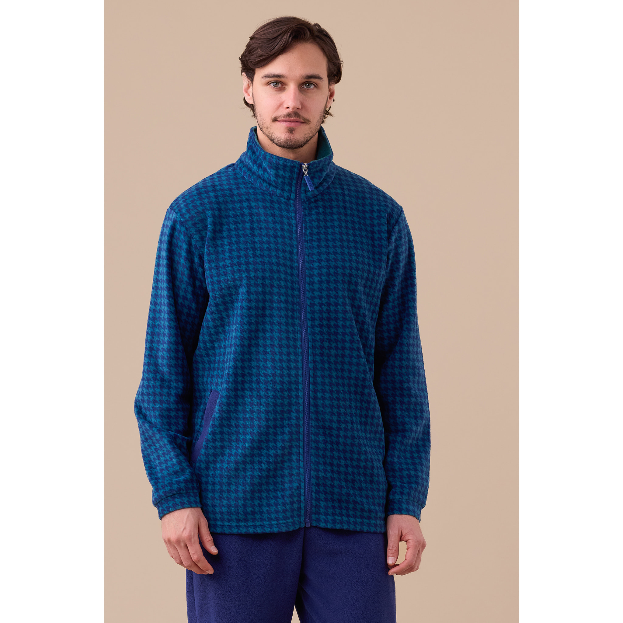 Giacca uomo micropile articolo pied-de-poule. Noidinotte