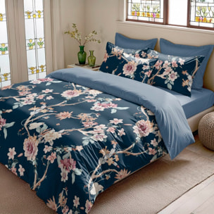 Housse de couette saori marin