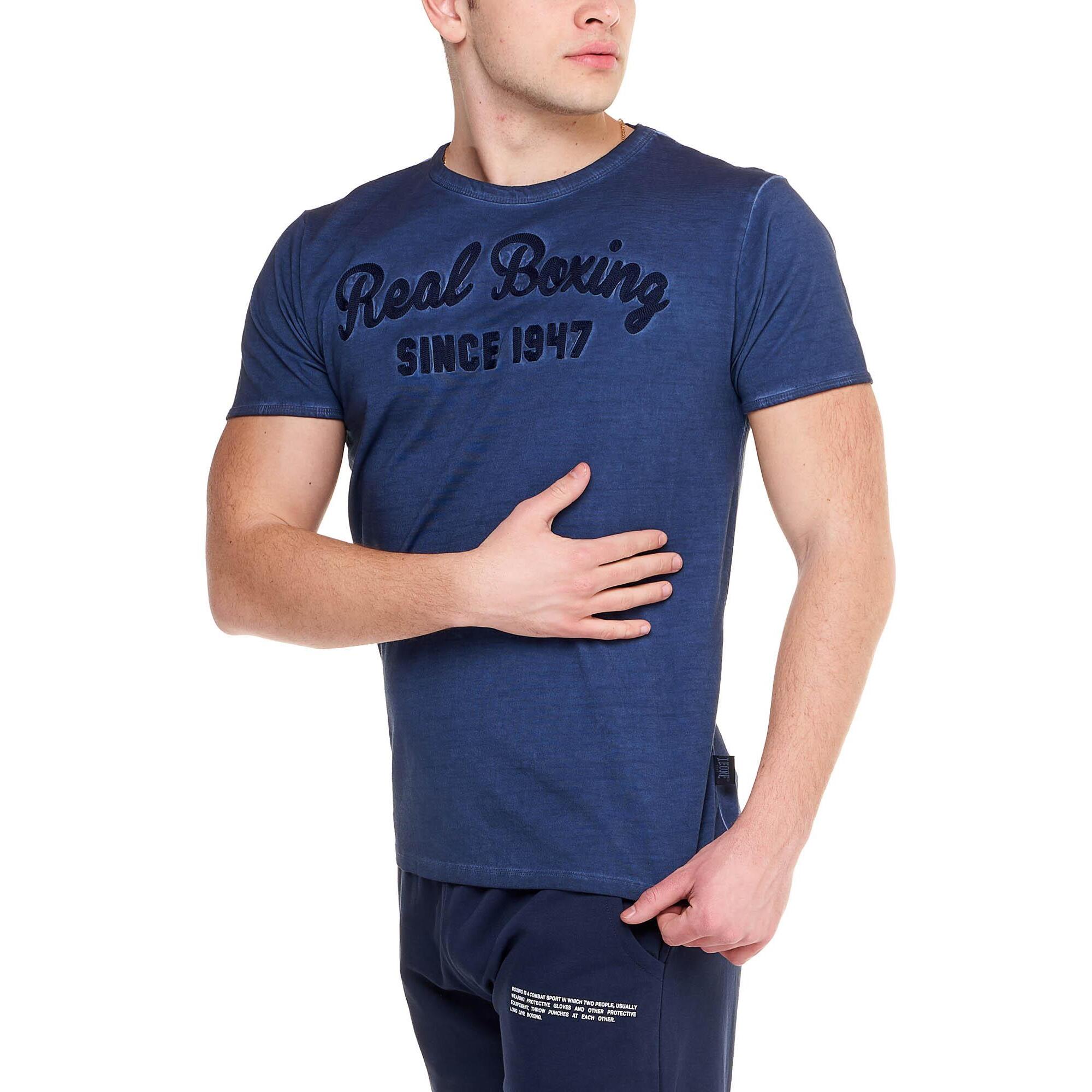 T-shirt old dye a maniche corte da uomo Real Boxing