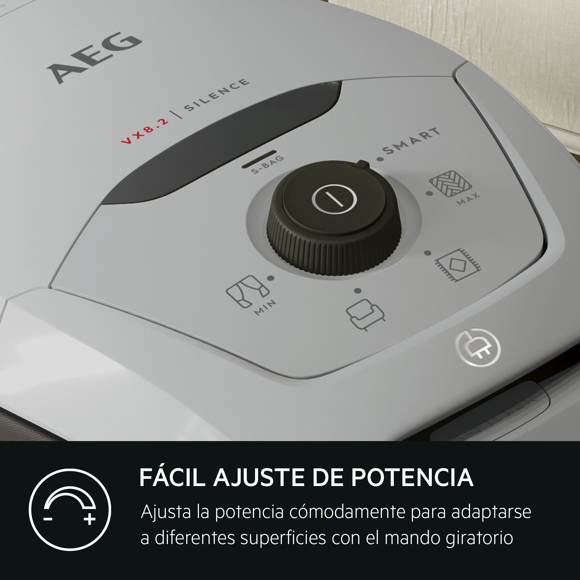 AEG Aspiradora con bolsa VX8 de 600 W y 57 dB(A) VX82-1-2MG | Reacondicionado