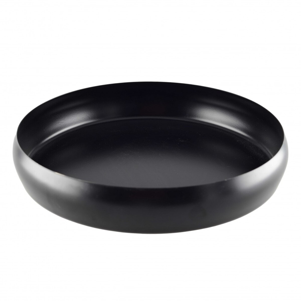 Set de 2 plateaux ronds noir mat 26cm-36cm