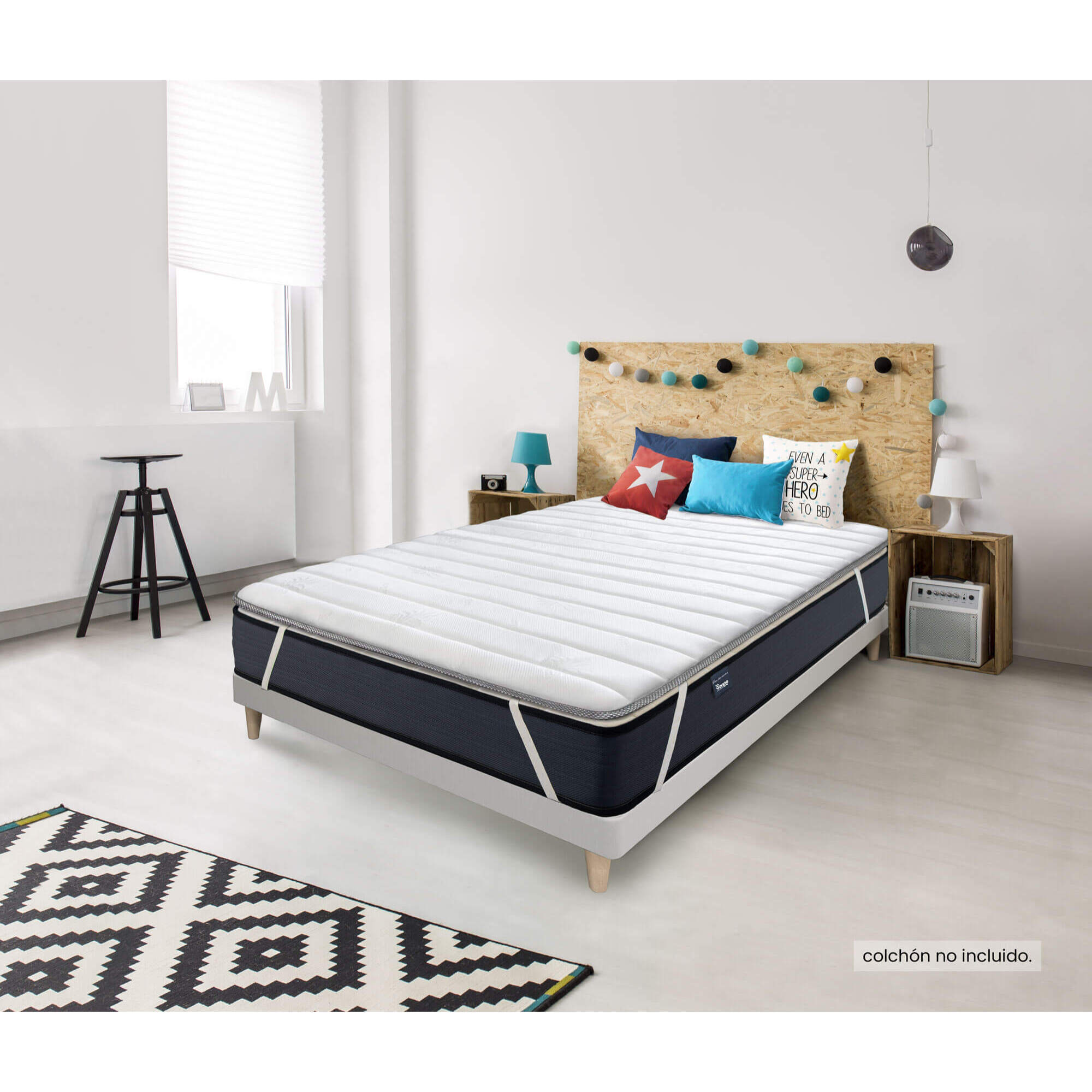 Topper Vissoft Aloe Vera Basic de SonnoMattress, Altura 3 cm