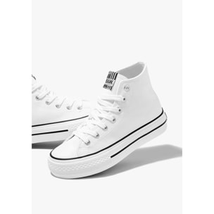 Zapatillas Altas Solar En Blanco B&W