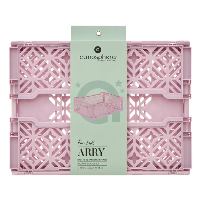 Cagette pliable Arry 40x30cm lilas