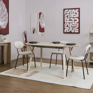 Miroir Rond Et Ovale Veda Beige X3