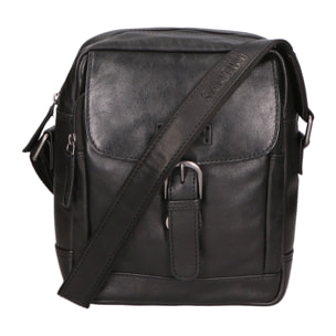 Borsa a tracolla unisex In Vera pelle Made in India 22x24x7,5 cm