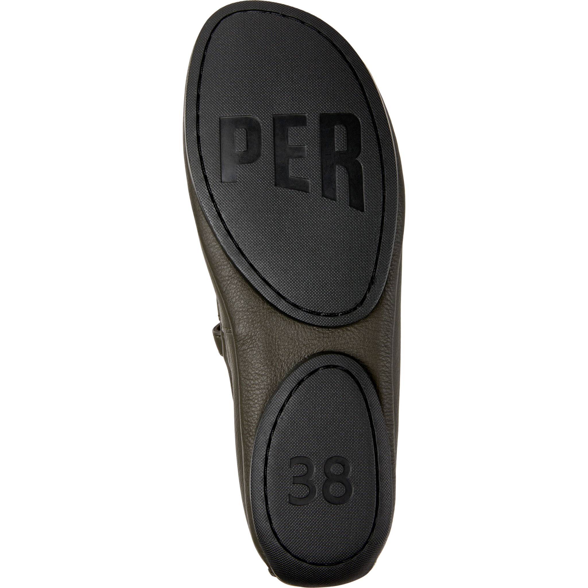 Ballerine - CAMPER Right Nina - Verde - Pelle liscia