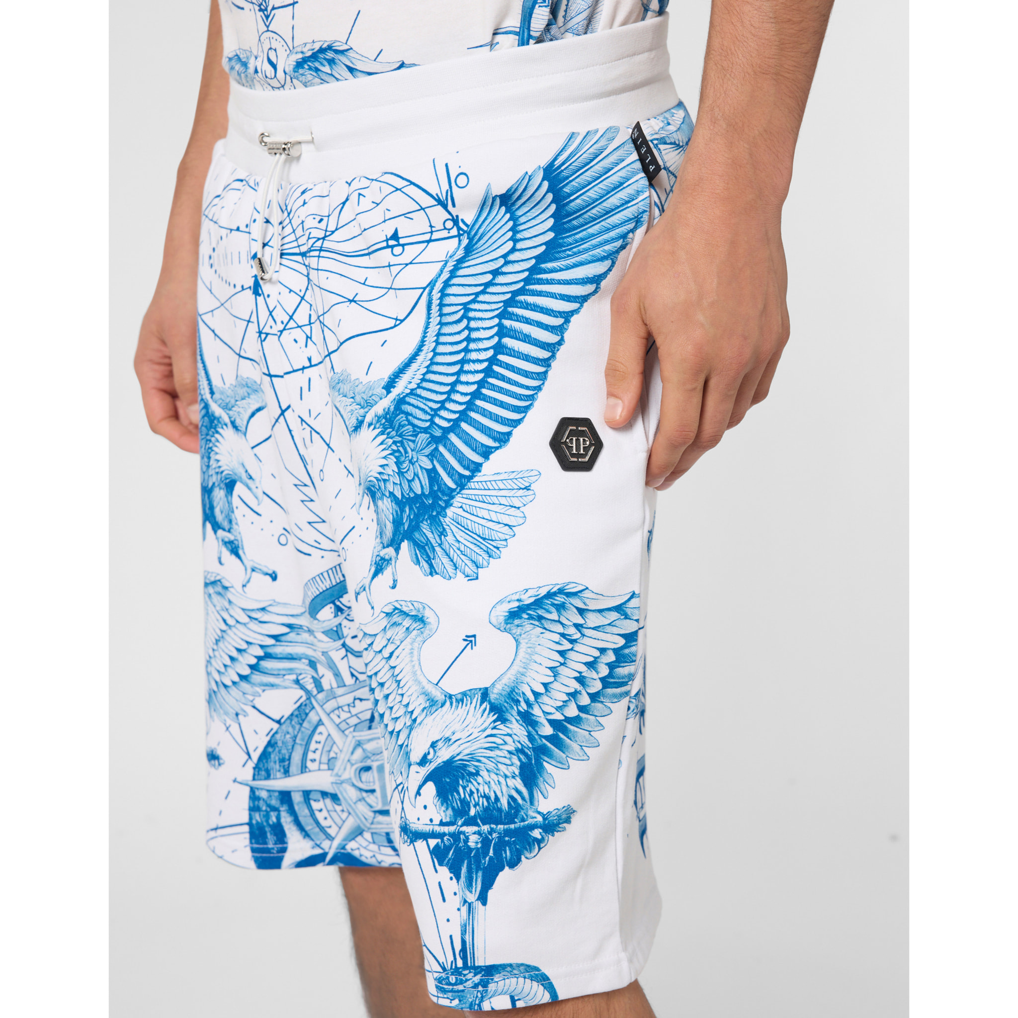PHILIPP PLEIN Fleece Shorts Tattoo Tattoo