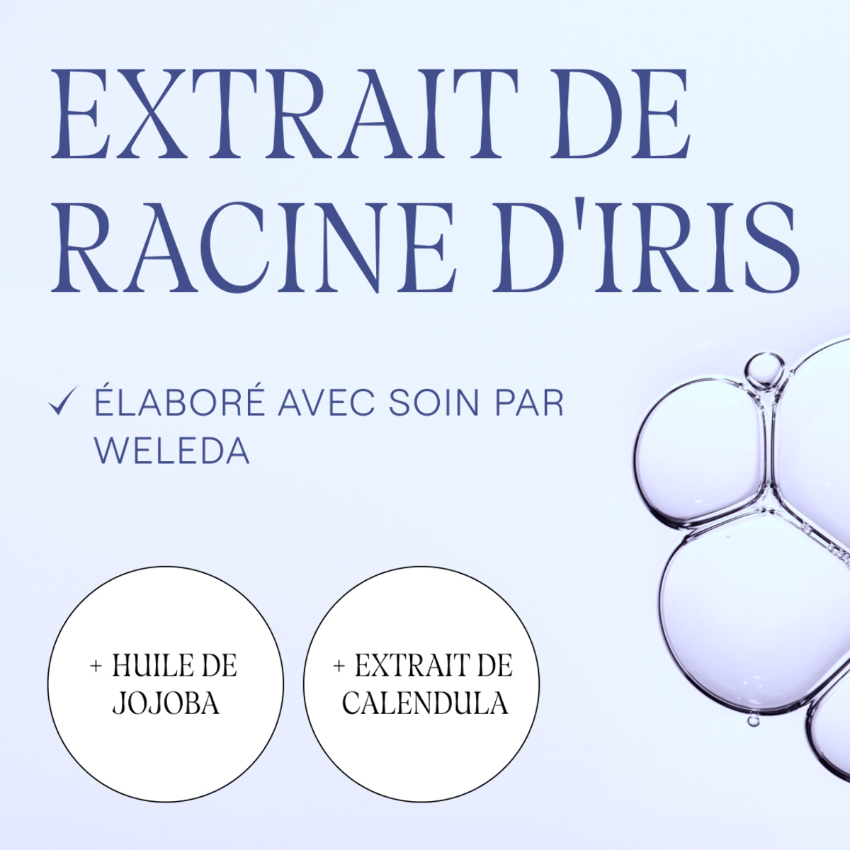 WELEDA - Duo Crème de Jour Hydratante Iris - Régule l'équilibre hydrolipidique - Certifié Natrue**- Tube 30 ml  x 2