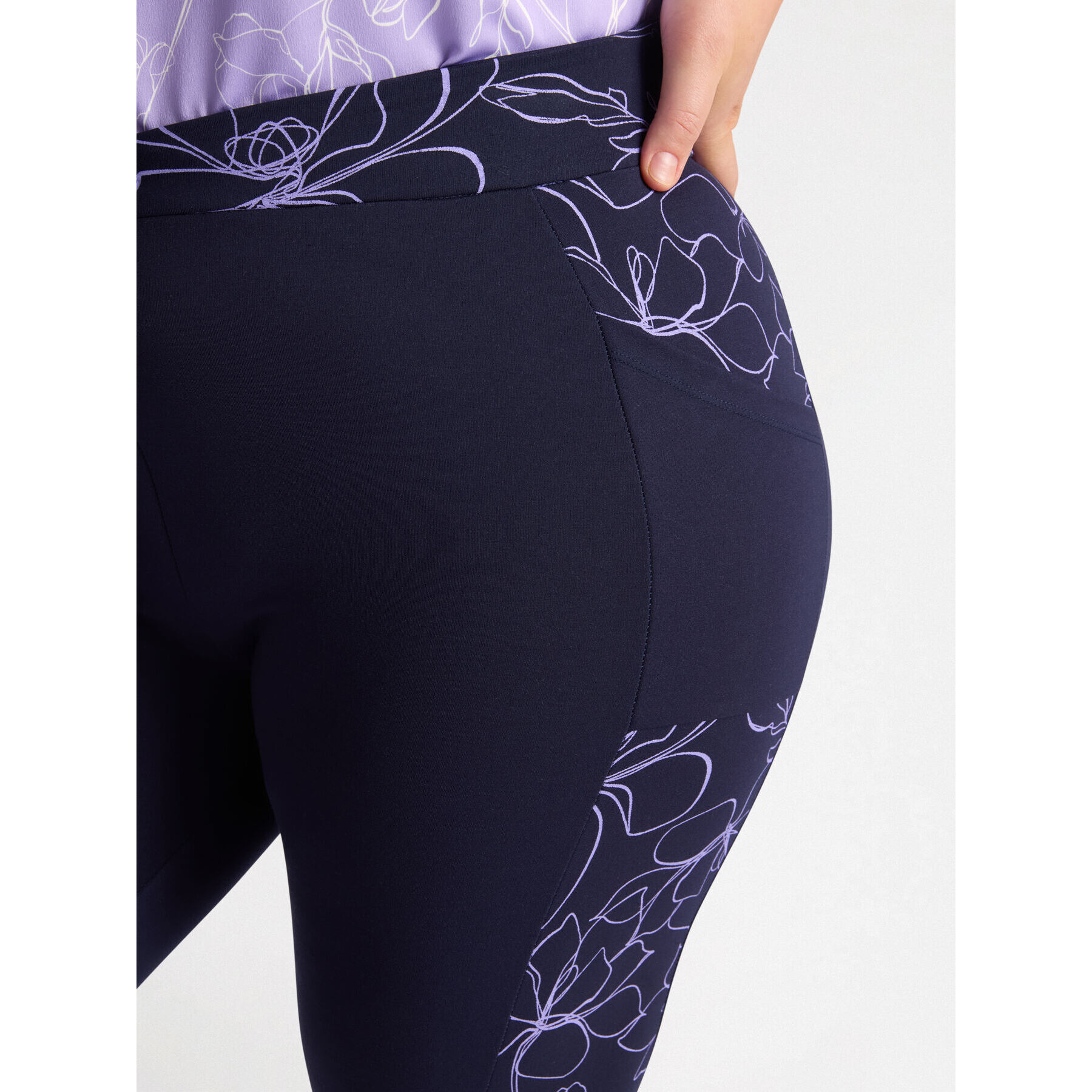 Fiorella Rubino - Leggings con viscosa LENZING™ ECOVERO™ - Blu