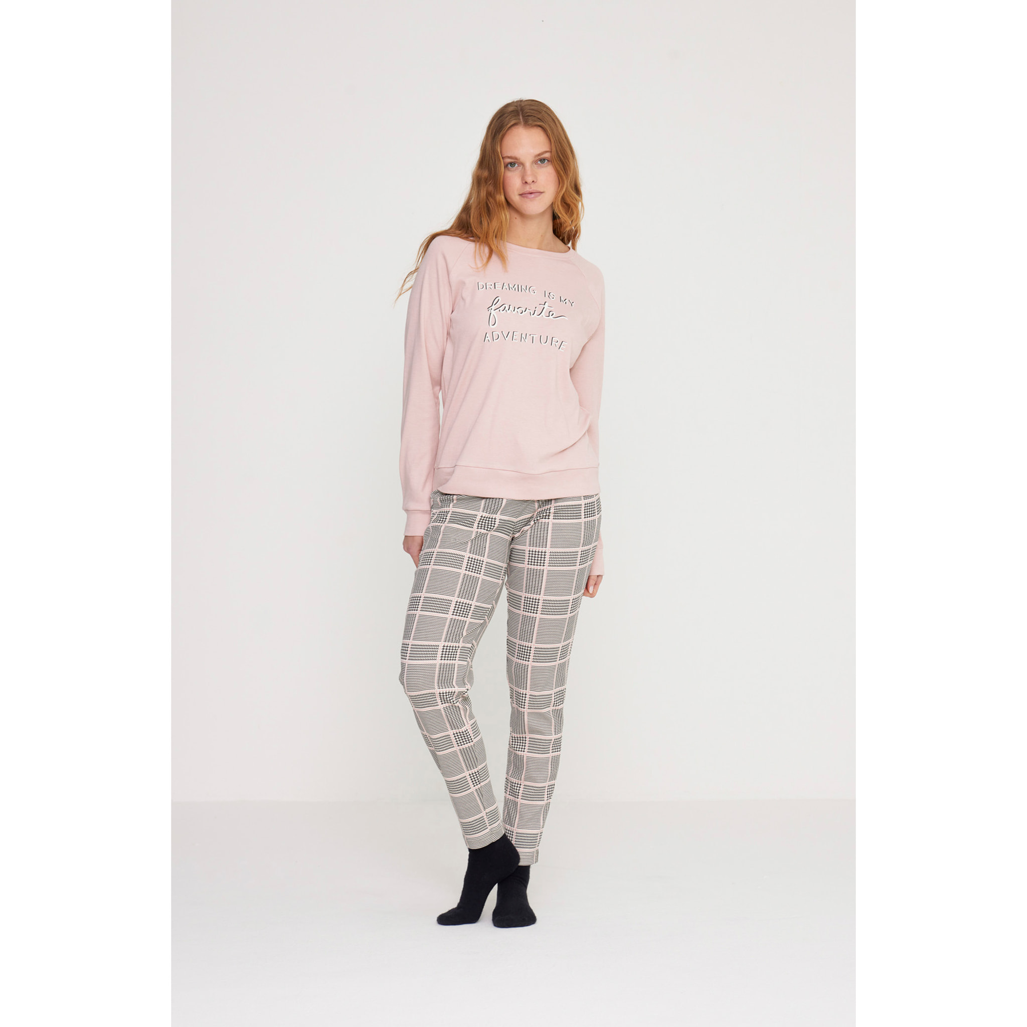 Pigiama donna favorite in caldo cotone girocollo Noidinotte