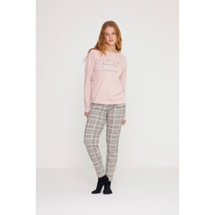 Pigiama donna favorite in caldo cotone girocollo Noidinotte
