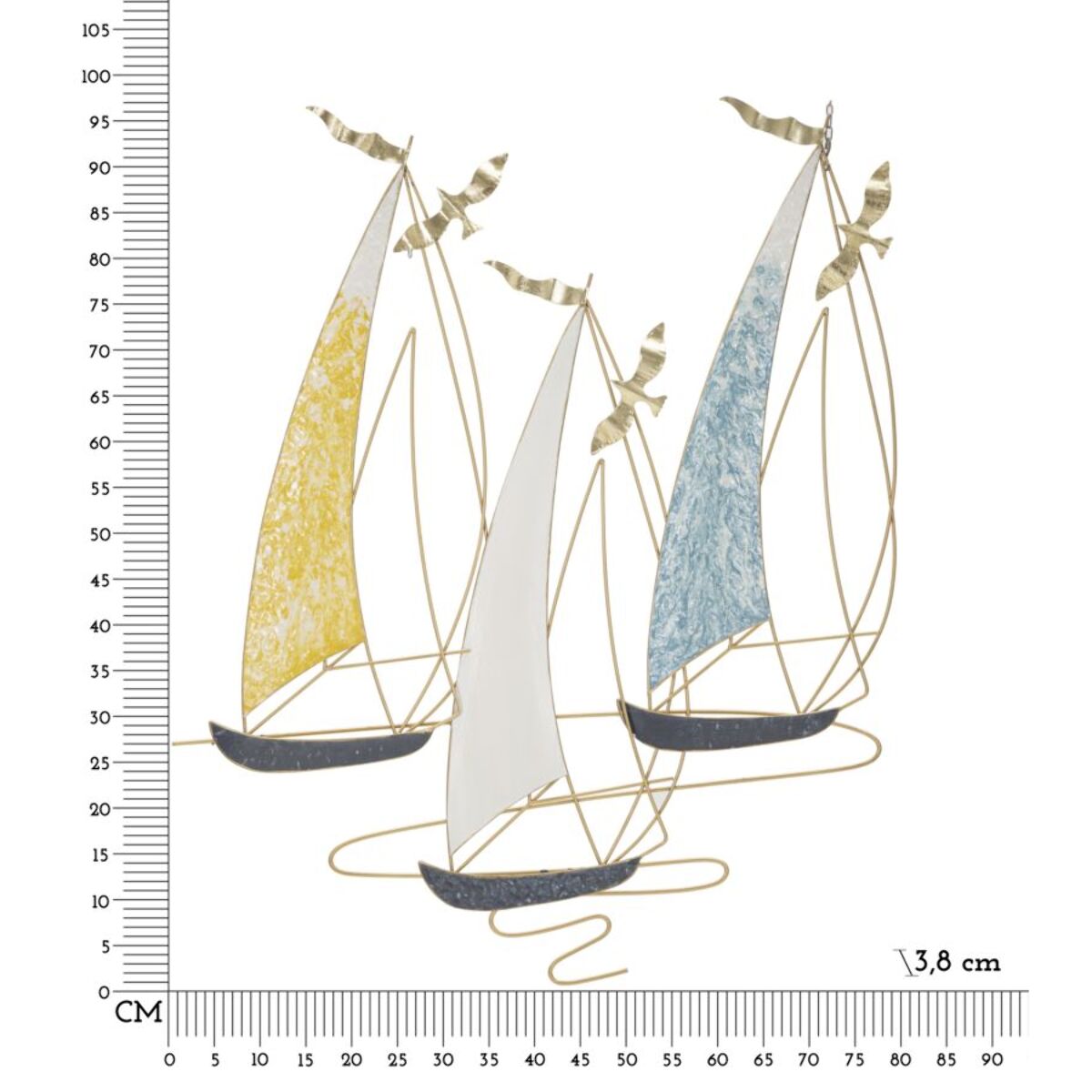 PANNELLO IN FERRO VELA COLOR CM 78,7X3,8X97,8