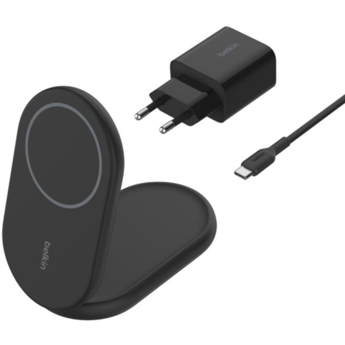 Chargeur BELKIN induction 15W 2en1 noir