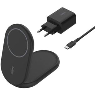 Chargeur BELKIN induction 15W 2en1 noir