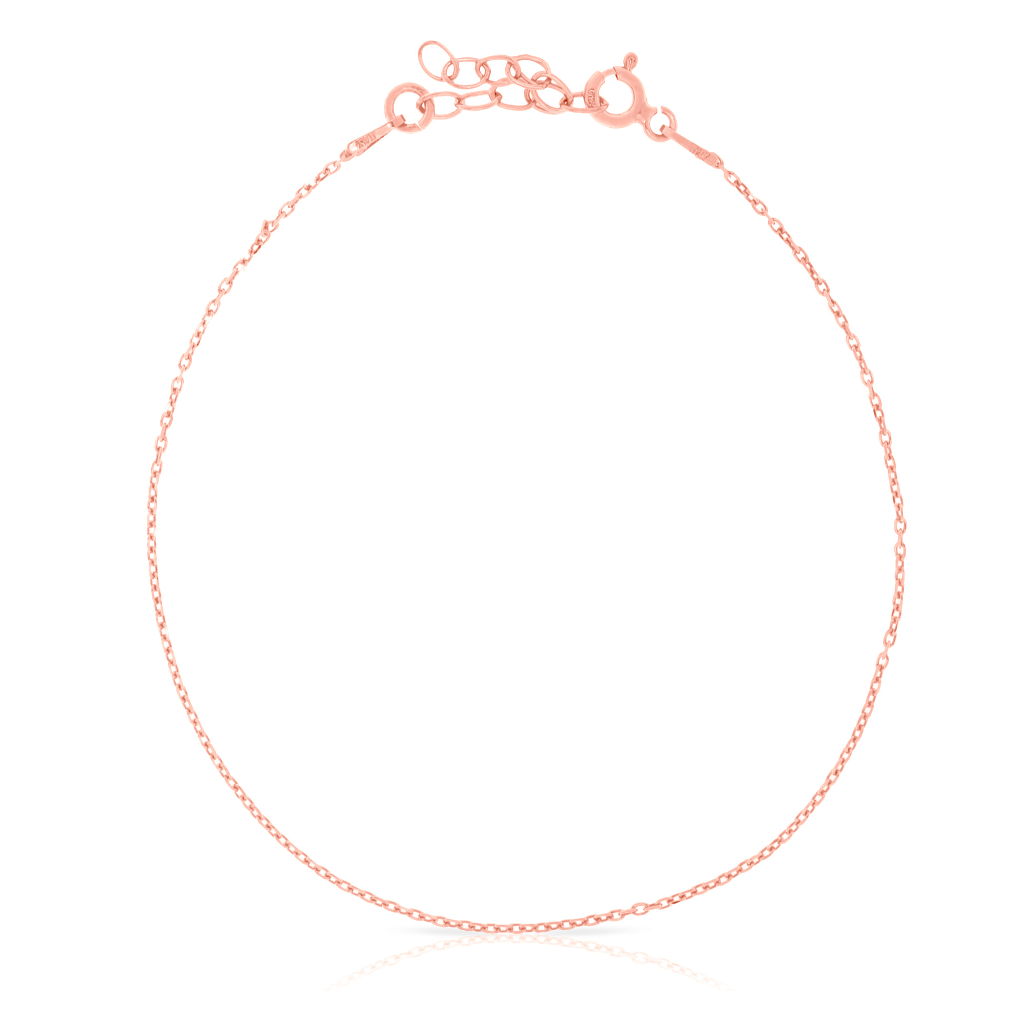 Pulsera Plata de ley 925 con alargue y eslabones planos