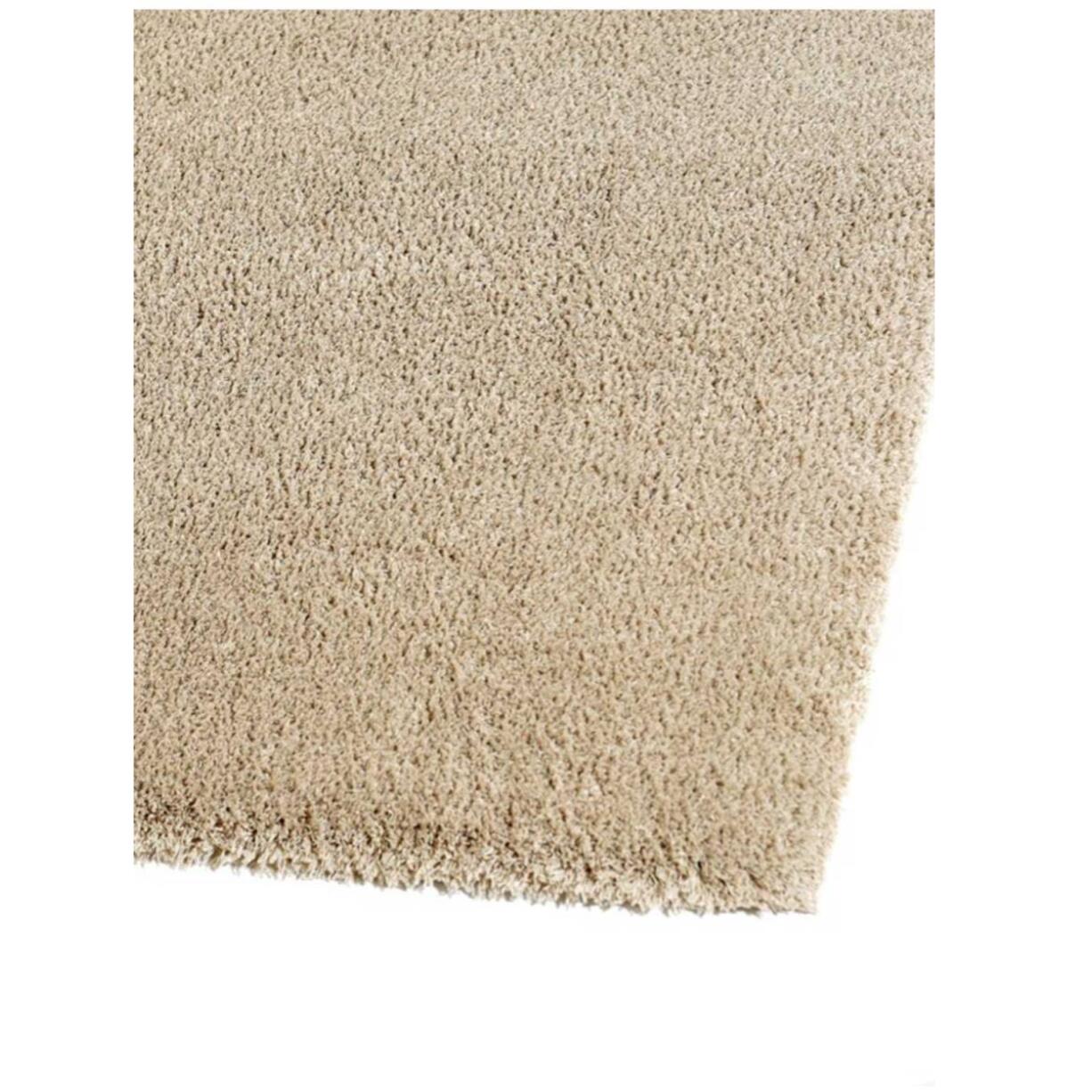 Tapis longs poils shaggy tissé motif uni NADI