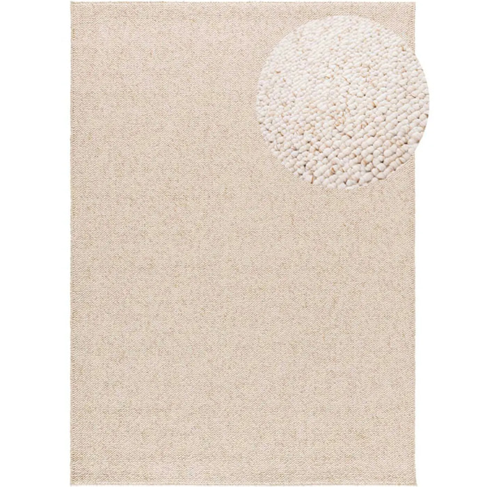 PETRA Alfombra lavable tejido en bucle en blanco, varias medidas disponibles.