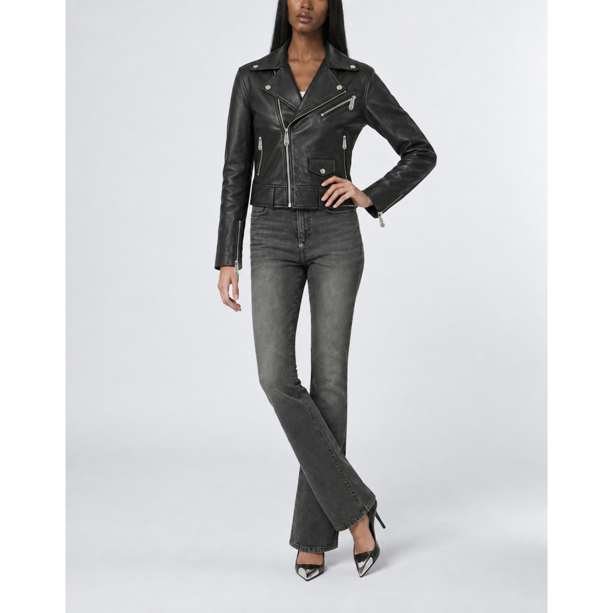 PHILIPP PLEIN Chaqueta biker oversize